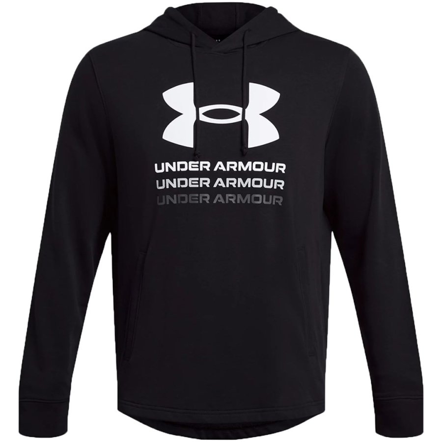 Under Armour UA Rival Terry Graphic Hoodie black 1386047 001 #1