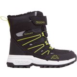 Kappa Floki Tex Kids Shoes Black-Lime 260975K 1133 #1