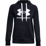 Women's Under Armour Rival Fleece Logo Hoodie Deep Black 1356318 001 #1