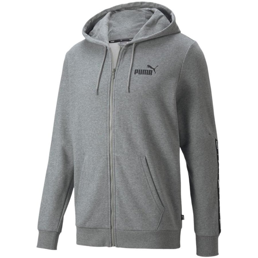 Puma ESS+ Tape Full-Zip Hoodie TR grey 848768 03 #1