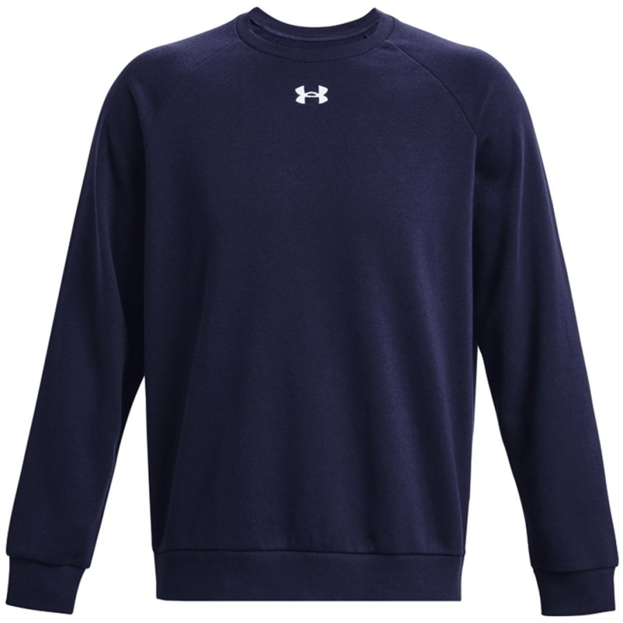 Under Armour Men's Rival Fleece Crew Sweatshirt Navy Blue 1379755 410 #1