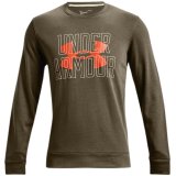 Under Armour UA Rival Terry Logo Crew Men's Sweatshirt Green 1370391 361 #1
