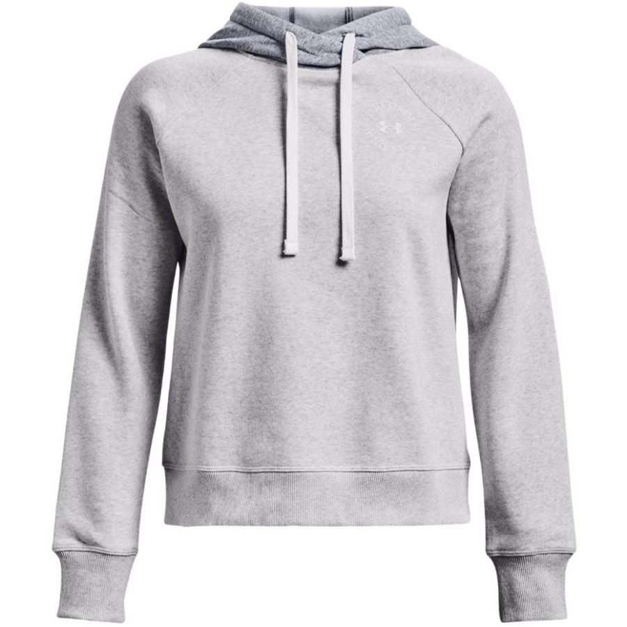 Women's Under Armour Rival Fleece CB Hoodie grey 1373031 014 #1