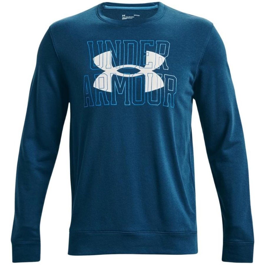 Under Armour UA Rival Terry Logo Crew Men's Sweatshirt Blue 1370391 458 #1