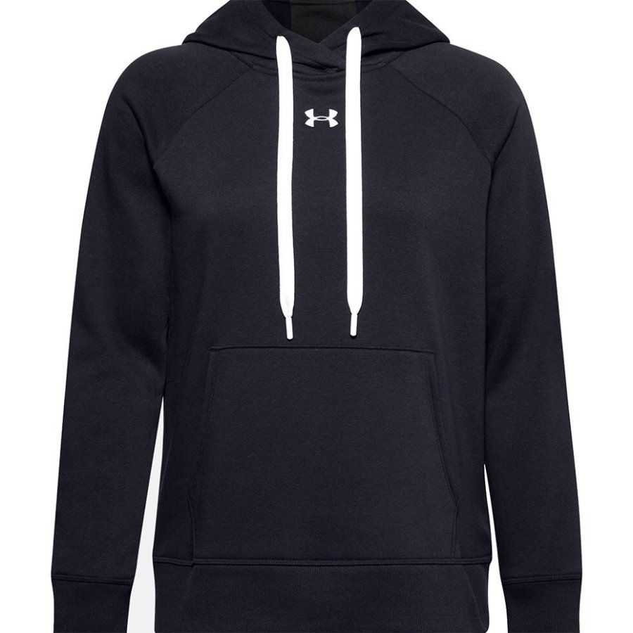 Under Armour Women's Rival Fleece Hb Hoodie black 1356317 001 #1