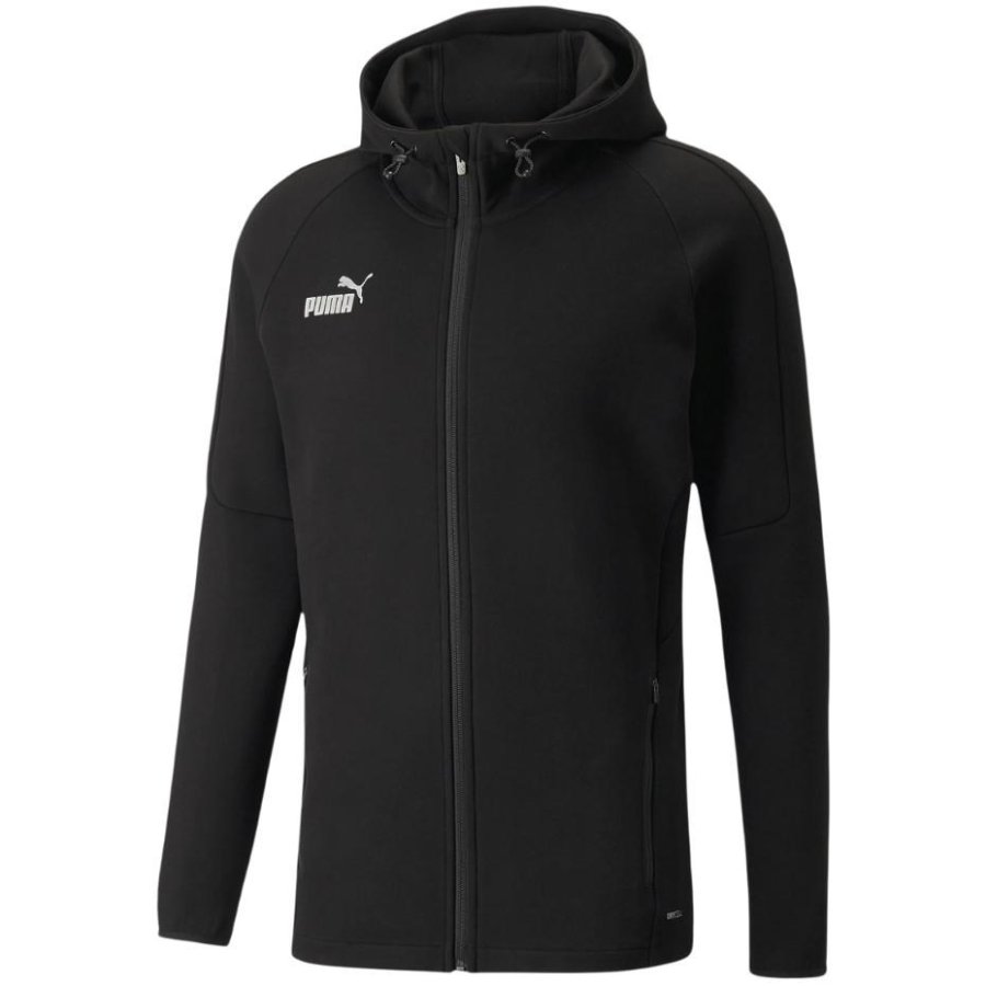 Men's sweatshirt Puma teamFINAL Casuals Hooded Jkt black 657383 03 #1