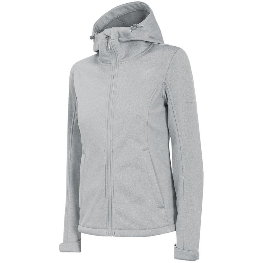 Women's 4F softshell jacket cool light grey melange H4Z22 SFD350 27M #1