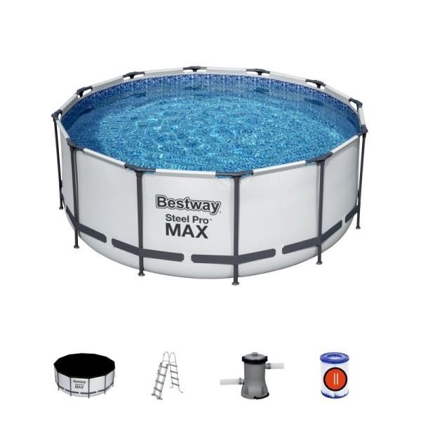 Bestway Steel Pro Max 56420 Indrammet pool Rund 10250 L Gr� #2