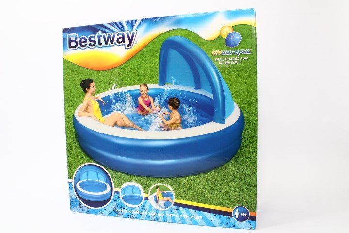 Oppustelig Pool til Brn Bestway Multifarvet 241 x 241 x 140 cm #2