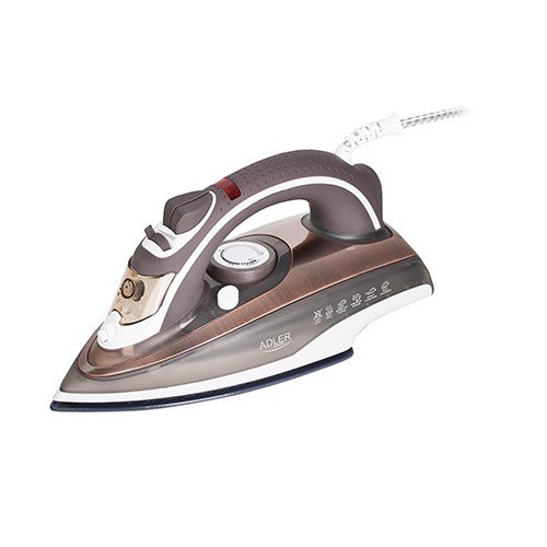 Adler AD 5030 strygejern Dampstrygejern Keramisk strygesl 3000 W Brun, Gr, Hvid #2