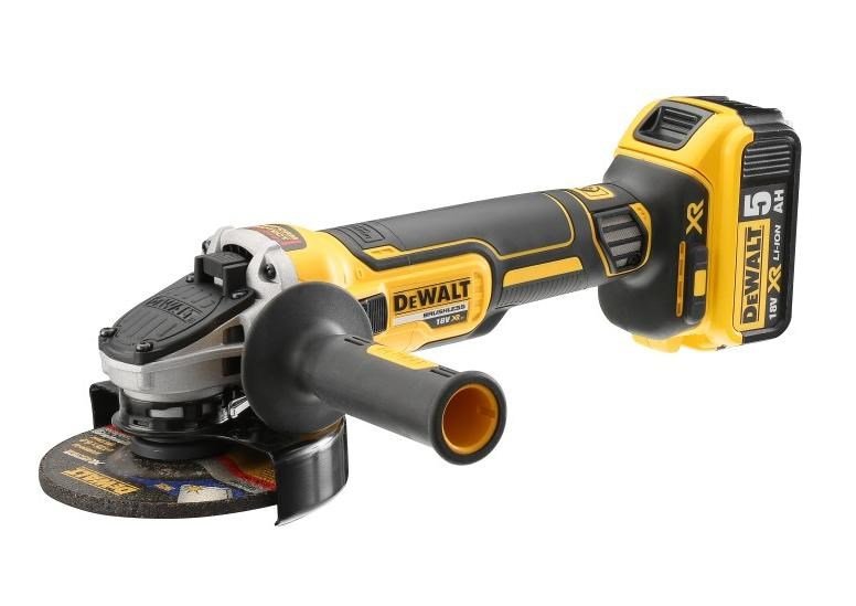 DeWALT DCG405P2-QW Meuleuse d'angle dcg405p2 18 V 5 Ah brstenlos  Batteries Incluses, Chargeur, Accessoires et T STAK Box II  Max. Disques de diamtre 125 mm #1