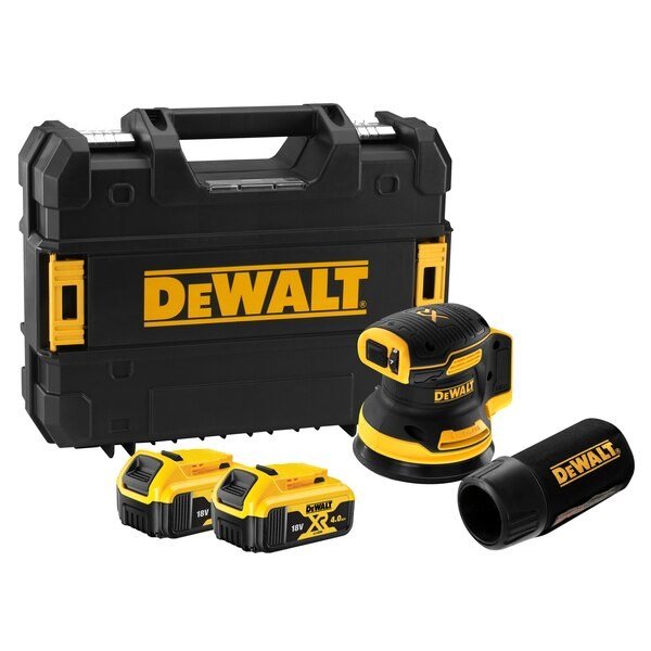 DeWALT DCW210P2-QW transportabel slibemaskine Rystepudser 12000 OPM Sort, Orange #2