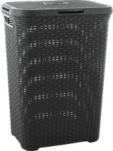 Curver NATURAL STYLE vasketjskurv 60L Mrkegr #1