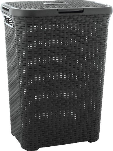 Curver NATURAL STYLE vasketjskurv 60L Mrkegr #1