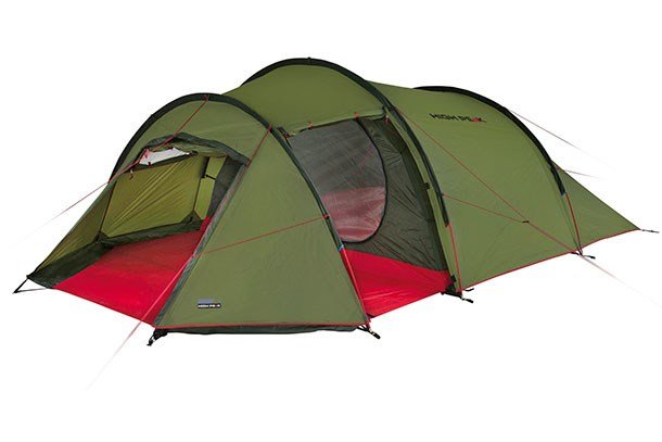 High Peak Falcon 4 4 person(er) Grn, Rd Tunneltelt #3