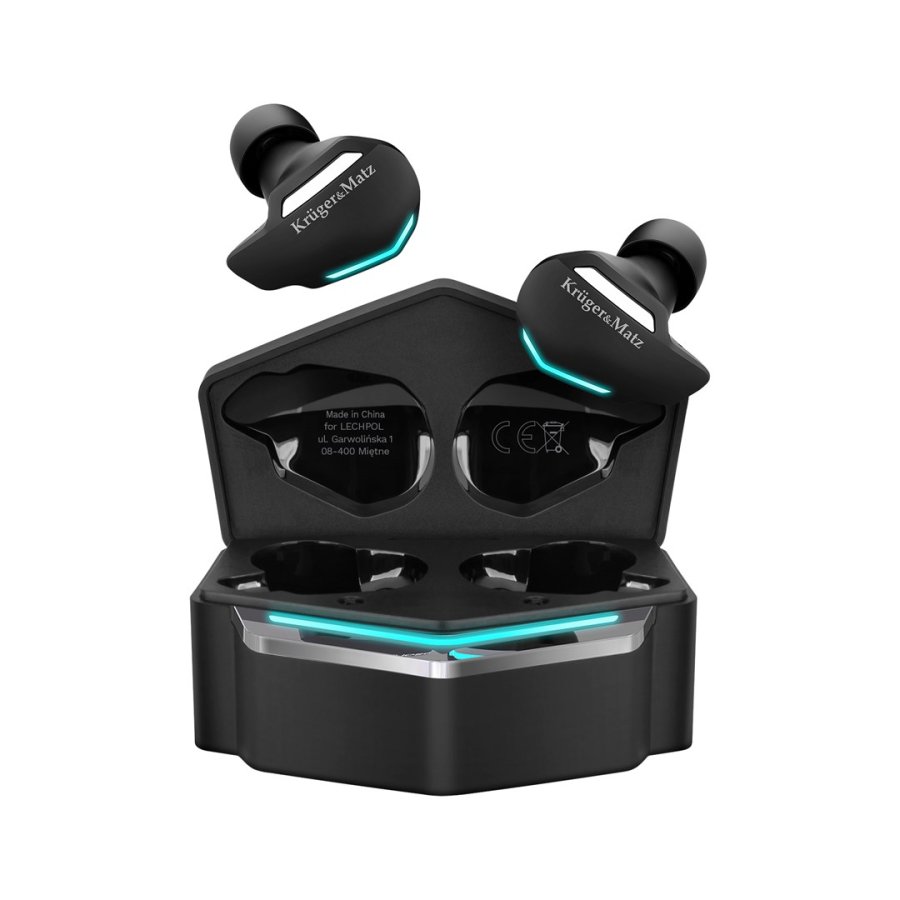 Krger&Matz KMPG3 hovedtelefoner/headset Trdls I rerne Spil Bluetooth Sort, Bl #2