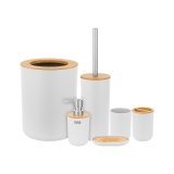 Bathroom accessory set (6 pcs) white #1