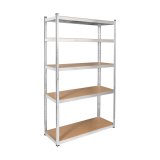 Metal storage rack 205x120x45 silver Rebel #1