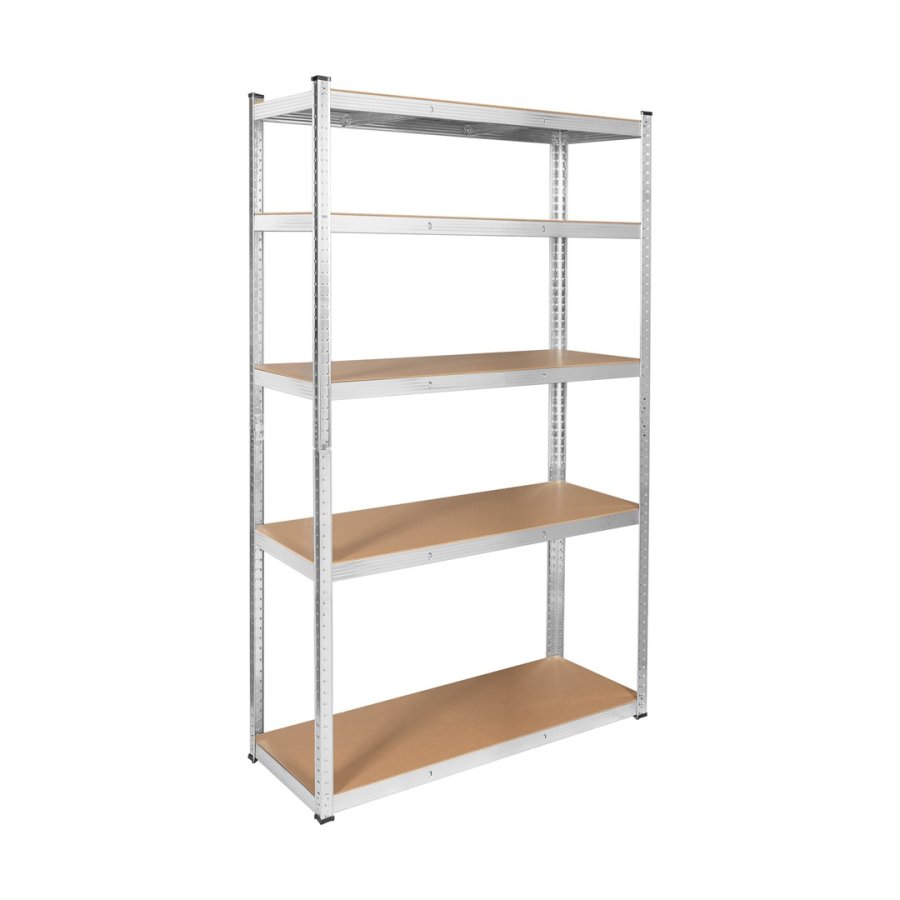 Metal storage rack 205x120x45 silver Rebel #1