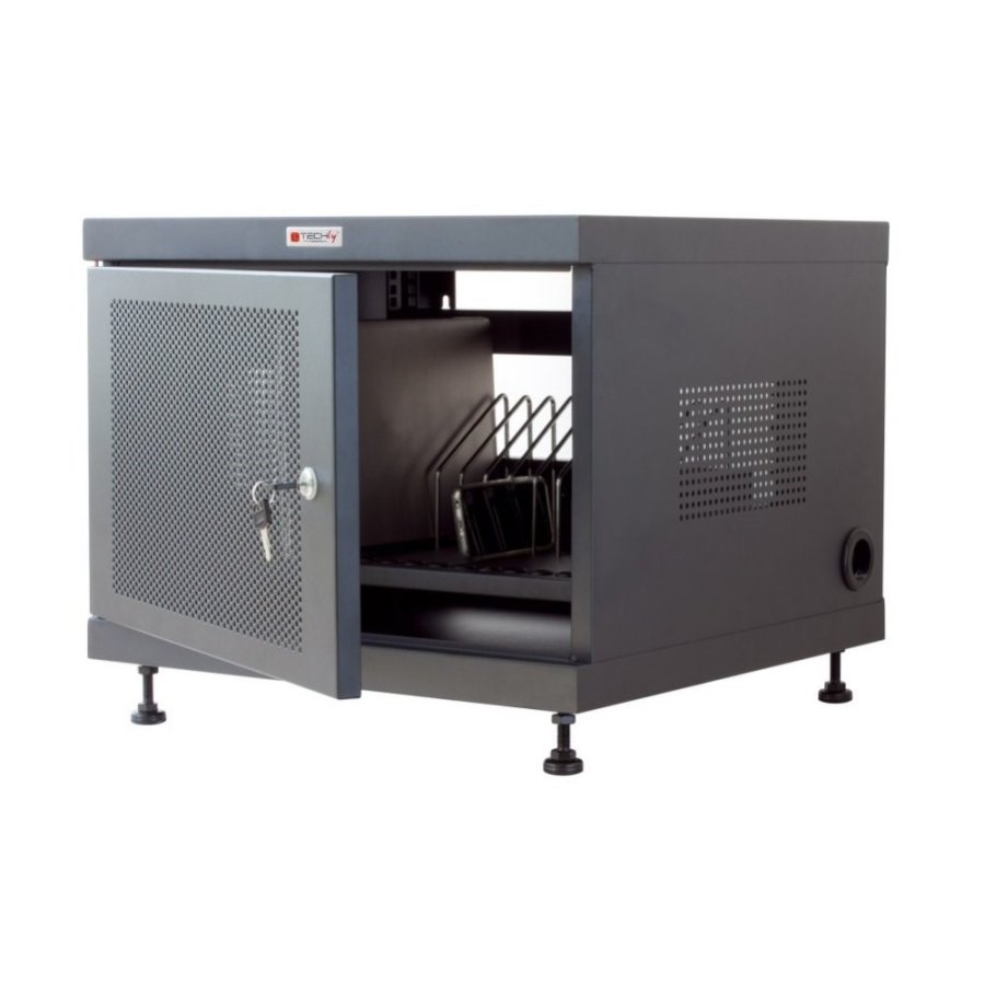 Charging Cabinet for 14 Laptops Tablets 16 AC Sockets Techly #1