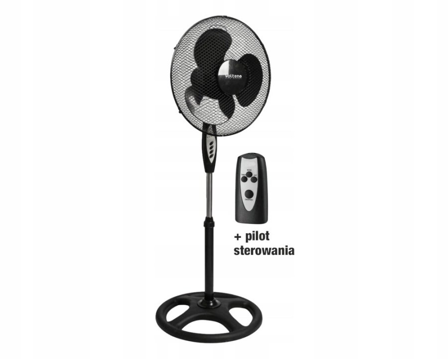 FLOOR FAN BLACK+REMOTE CONTROL 40cm #1