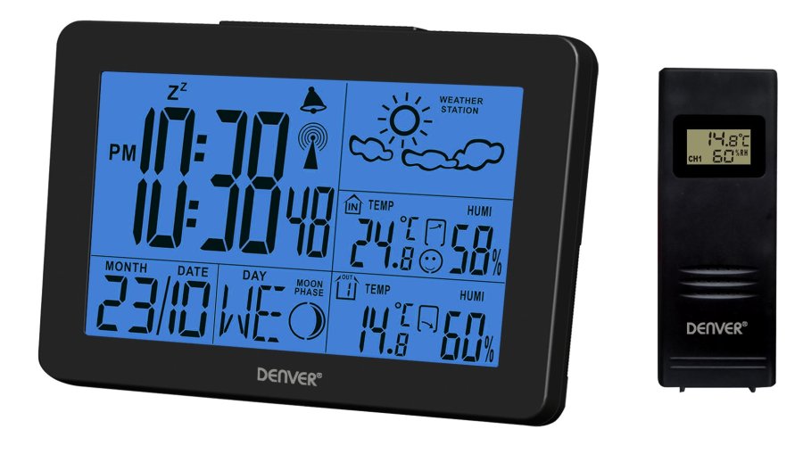 Denver WS-530 weather station with outdoor sensor black #1