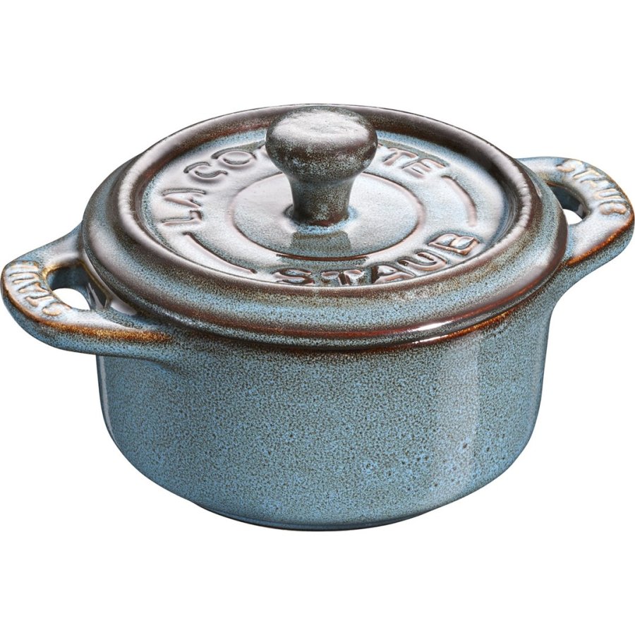 Staub Mini Cocotte Round - 200ml, Antique Turquoise #1