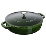 Deep braising pan with lid Staub - 24 cm, Green #1