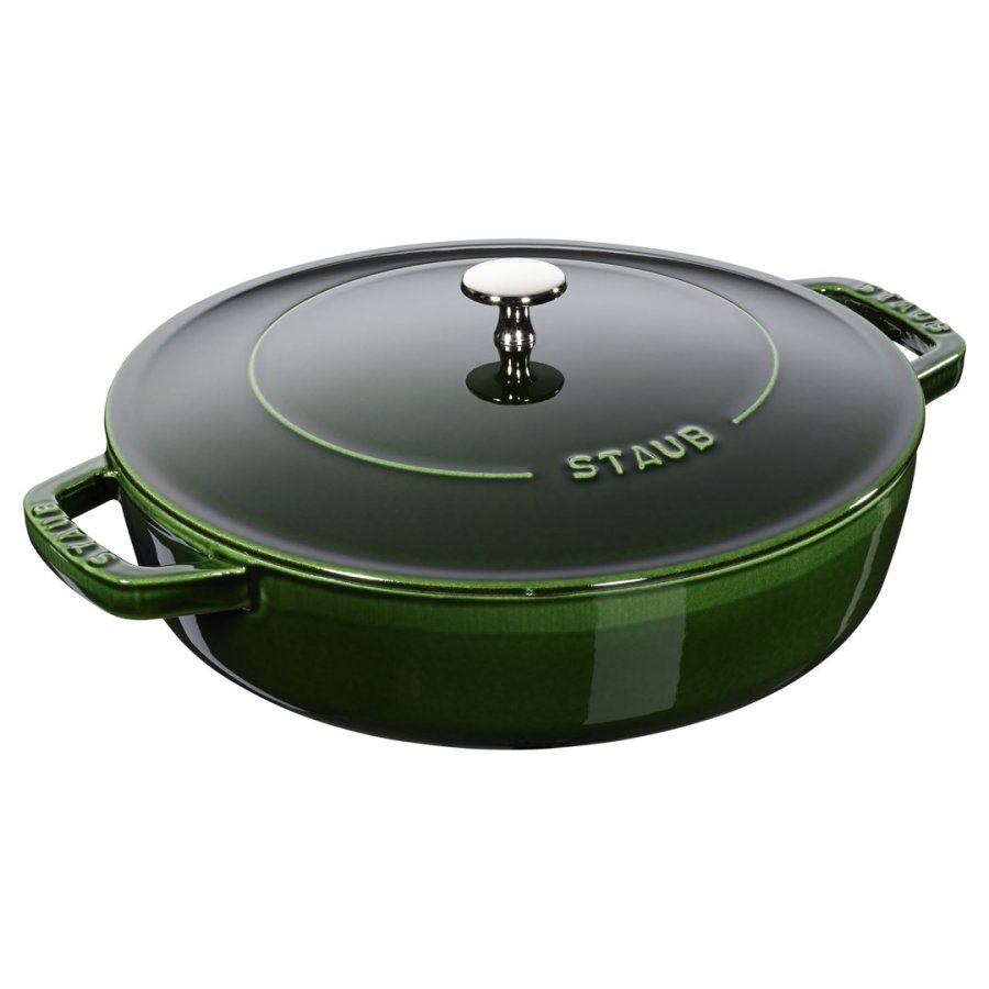 Deep braising pan with lid Staub - 24 cm, Green #1