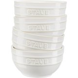 Set of 4 Staub round bowls - 14 cm, Ivory #1
