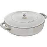 STAUB Cast iron stewing pan with lid 28 cm, truffle #1