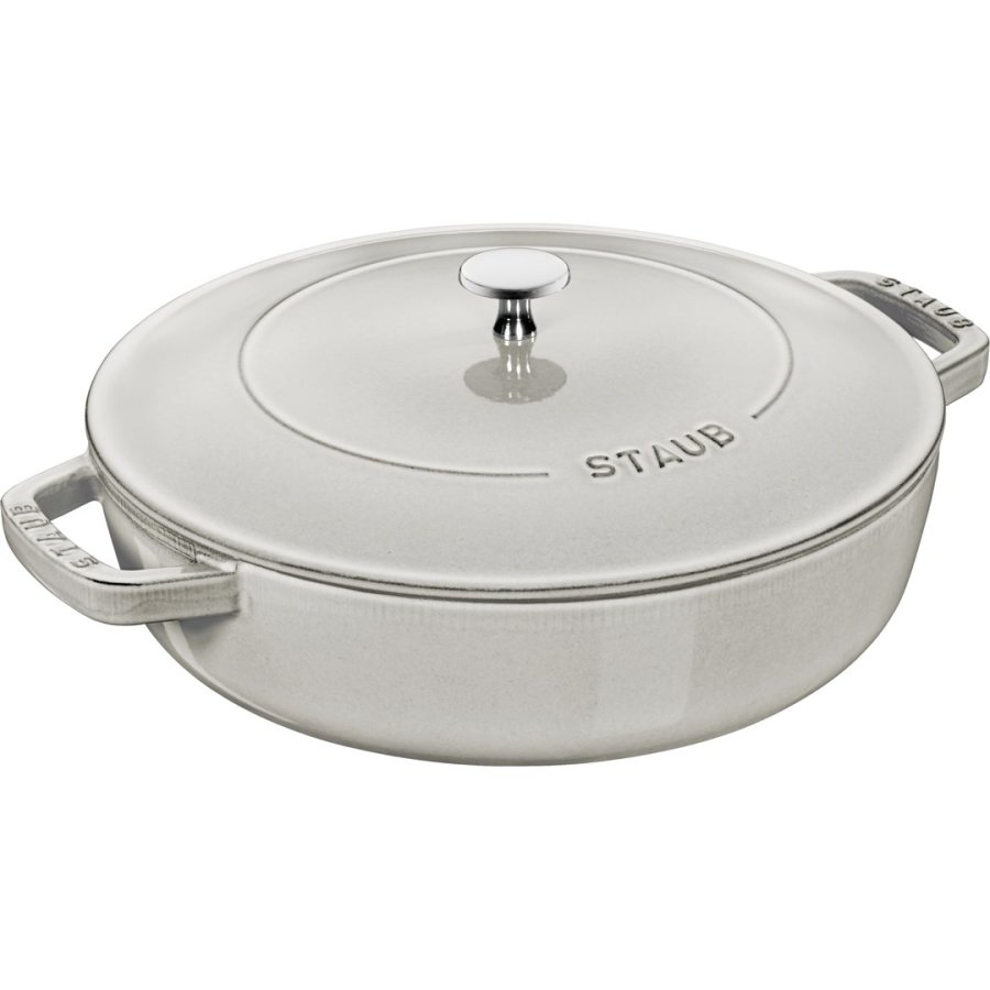 STAUB Cast iron stewing pan with lid 28 cm, truffle #1