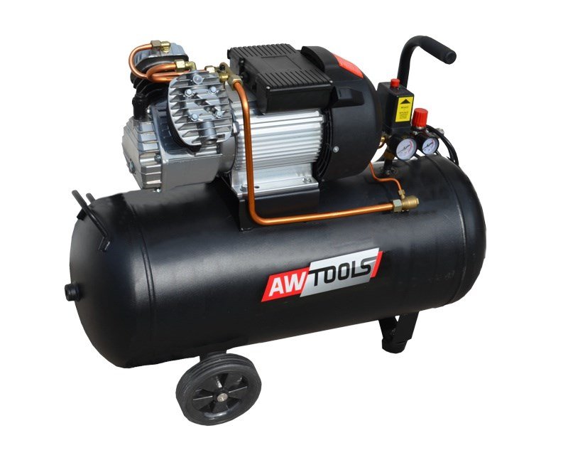 AWTOOLS OIL COMPRESSOR ZVA-100L V CAPACITY 370/min. TANK 100l #1