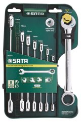 COMBINATION WRENCHES 8 pcs. DOUBLE RATCHET #1