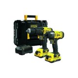 Irankiu rinkinys Stanley SFMCK465D2T-QW (SFMCD711 + SFMCF800) 18 V 2x2,0 Ah akum. #1