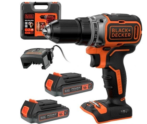Brushless drill driver 18V, 2xAKU, AD. 1a, trunk #1