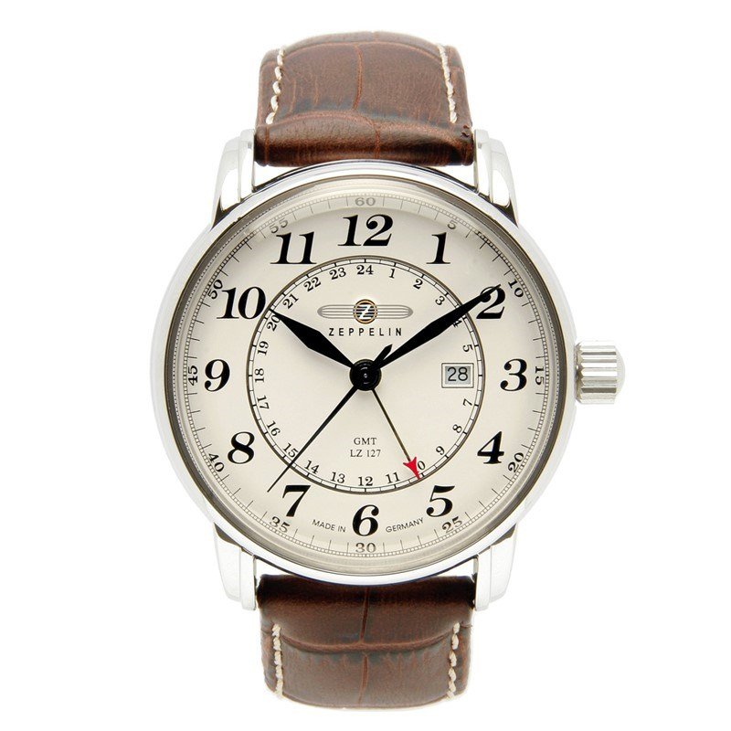 Zeppelin 7642-5 ur Wrist watch Hanstik Kvarts Slv #1