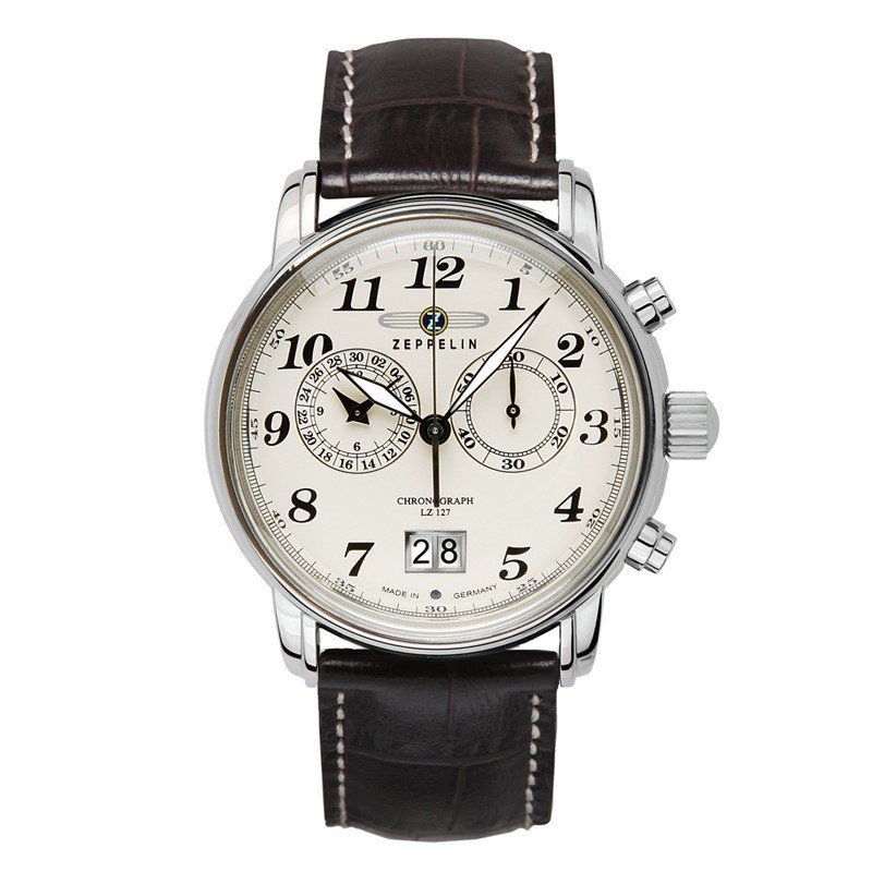 Zeppelin 7684-5 ur Armbndsur Hanstik Kvarts Slv #2