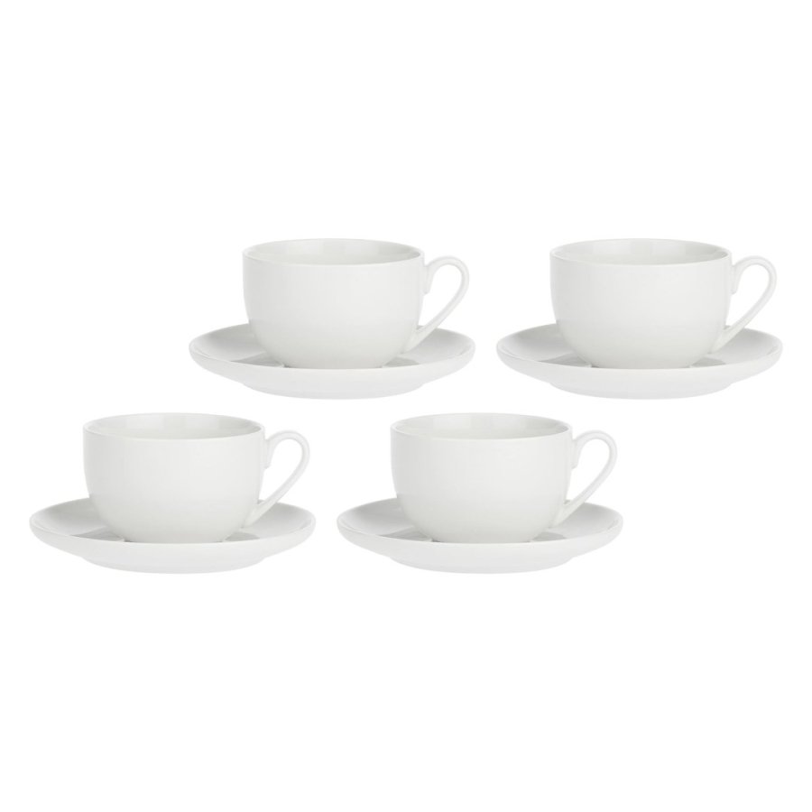 LA PORCELLANA BIANCA CORTE Set of 4 cups with saucer 450 ml #1