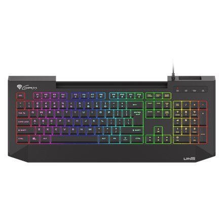 GENESIS Lith 400 RGB tastatur Spil USB QWERTY US International Sort #2
