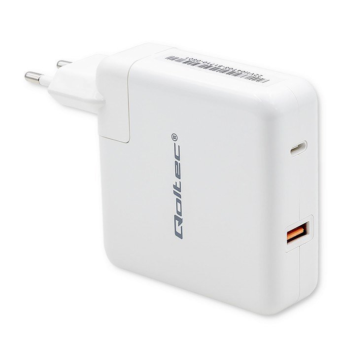 Qoltec 51710 oplader til mobil enhed Universel Hvid Vekselstrm Hurtig opladning Indendrs #2