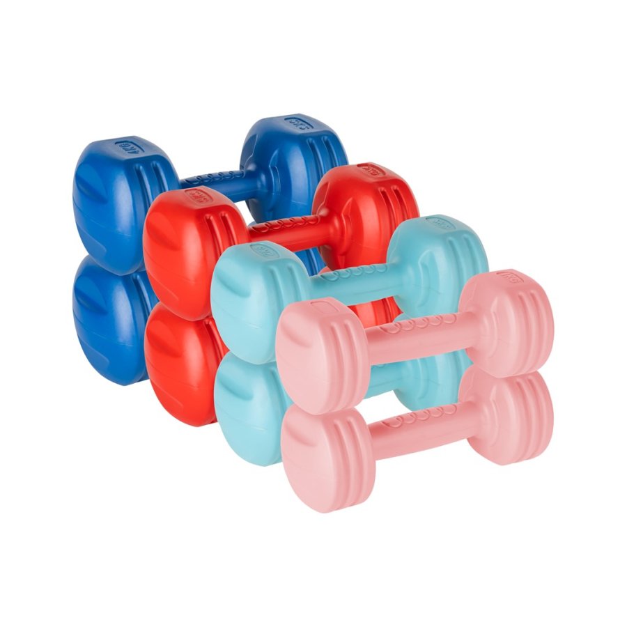 Bitumen dumbbell set 20kg ( 2x1kg + 2x2kg + 2x3kg + 2x4kg ) , REBEL ACTIVE #1