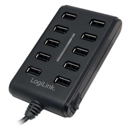 LogiLink USB 2.0 10-Port Hub with On/Off Switch 480 Mbit/s #2