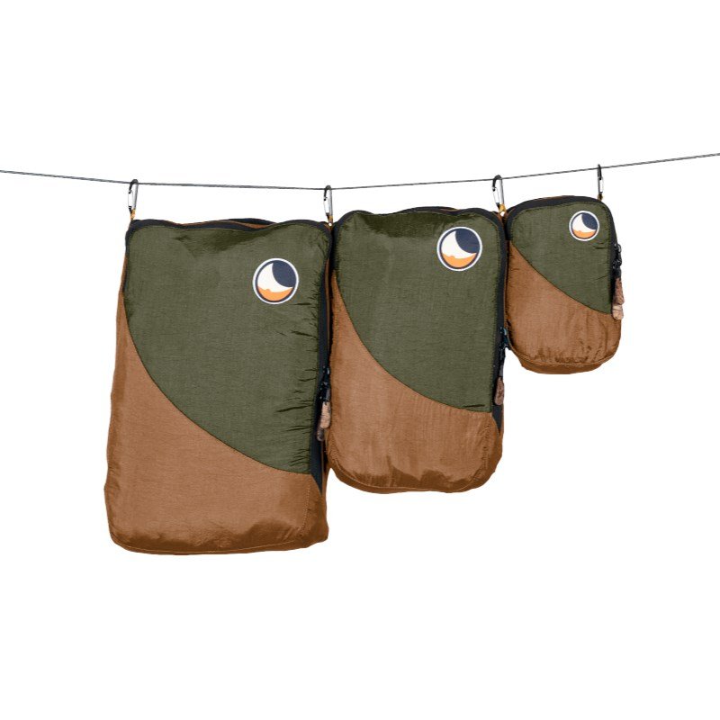 Set of 3 travel organizers TTTM brown/a.green #1