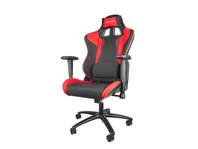 GENESIS SX77 PC gamingstol Polstret sde Sort, Rd #4