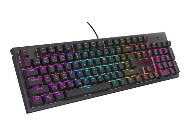 KLAWIATURA DLA GRACZY GENESIS THOR 303 CZ/SK PODWIETLENIE RGB MECHANICZNA SILENT SWITCH CZARNA HOT #1