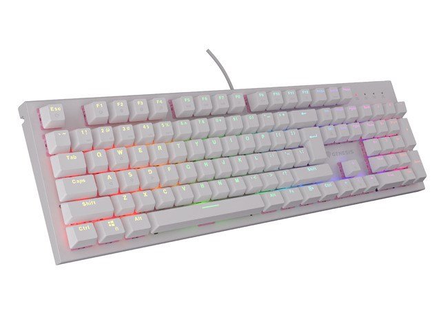 GENESIS Thor 303 tastatur Spil USB QWERTY US engelsk Hvid #2