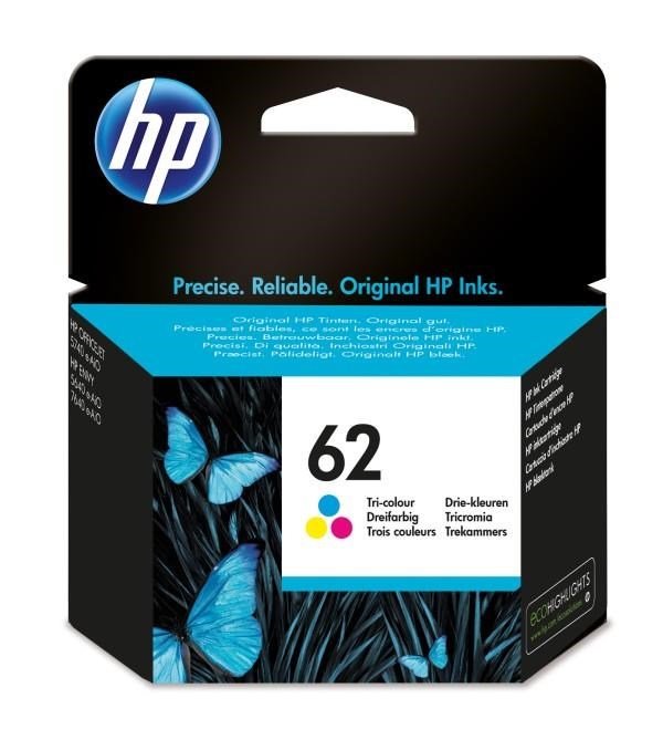 HP Original 62-bl�kpatron, trefarvet #3
