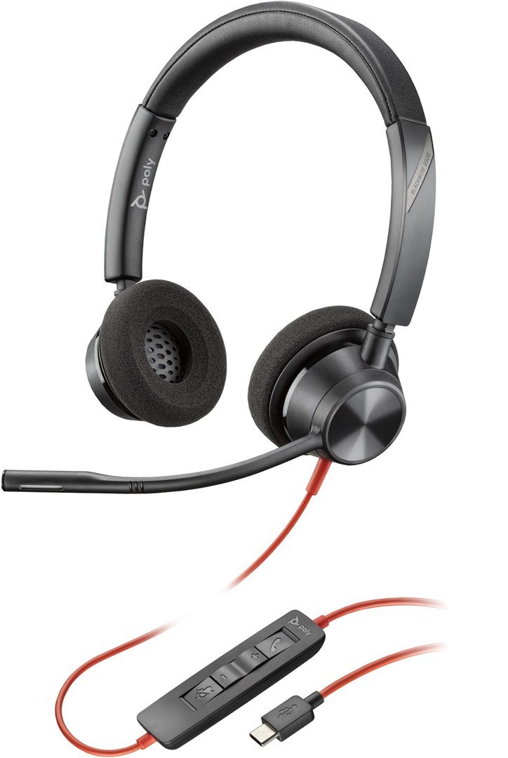 Poly Blackwire 3320 Stereo USB-C Headset +USB-C/A Adapter #2