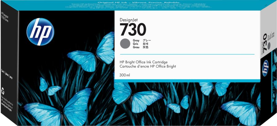 HP 730 300-ml Gray DesignJet Ink Cartridge #2